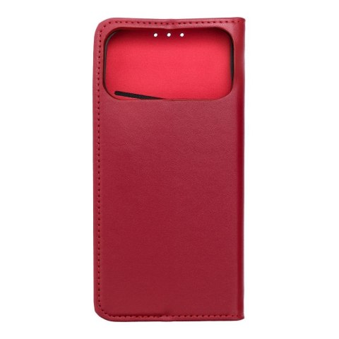 Etui z klapką na iPhone 17 PRO MAX / 18 PRO MAX Smart Pro Book skórzane bordowe