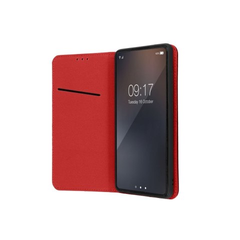 Etui z klapką do iPhone 17 / 18 Smart Pro Book skórzane bordowe