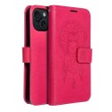 Etui z klapką na iPhone 15 Mezzo Book łapacz snów magenta