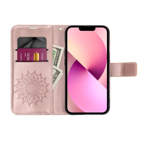 Etui z klapką na Samsung S24 Mezzo Book mandala złoto-różowe