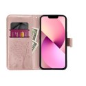 Etui z klapką na iPhone 12 / 12 PRO Mezzo Book drzewo złoto-różowe