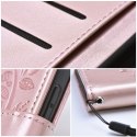 Etui z klapką na iPhone 12 / 12 PRO Mezzo Book drzewo złoto-różowe