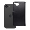Etui z klapką na iPhone 16e (SE 4 2025) Mezzo Book teddy bear czarne