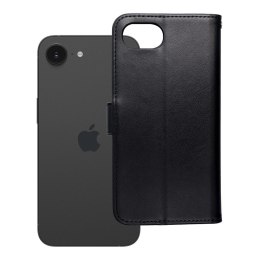 Etui z klapką na iPhone 16e (SE 4 2025) Mezzo Book teddy bear czarne