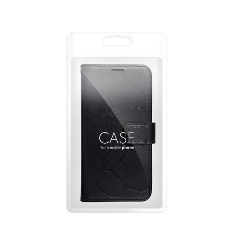 Etui z klapką na iPhone 16e (SE 4 2025) Mezzo Book teddy bear czarne