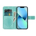 Etui z klapką na Motorola G56 Mezzo Book mandala zielone