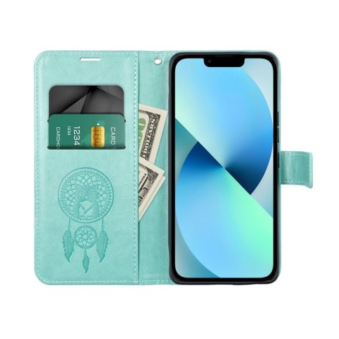 Etui z klapką na Oppo Reno 14 / 14F Mezzo Book łapacz snów zielone