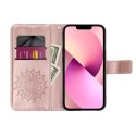 Etui z klapką na Samsung A06 Mezzo Book mandala złoto-różowe
