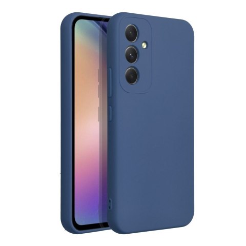 Etui na Samsung A54 5G Silicone niebieskie