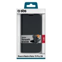 Etui SBS Wallet Smooth na Xiaomi Redmi Note 15 Pro z klapką - czarne