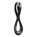 Kabel USB C do USB C Blue Star 3A 60W PD QC4.0 z oplotem 1,2 m TFK-DC-003 czarny