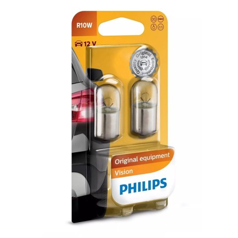 Philips Żarówka samochodowa R10W 2szt. 12V 10W 12814B2