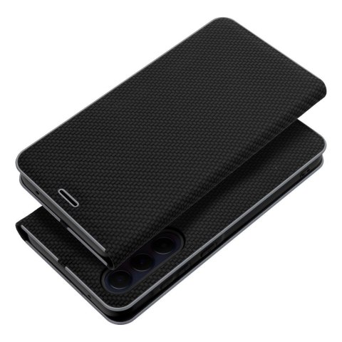 Etui z klapką na Huawei P30 LITE Luna Book Carbon czarne