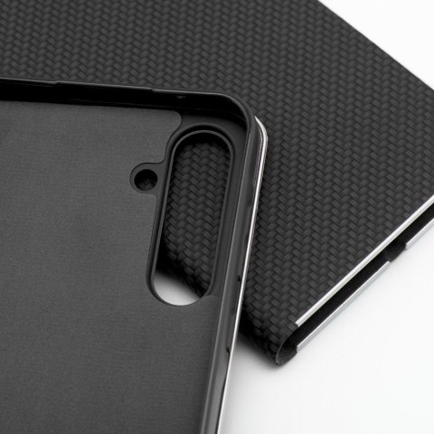 Etui z klapką na Huawei P30 LITE Luna Book Carbon czarne