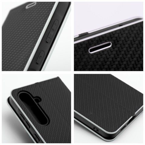 Etui z klapką na Huawei P30 LITE Luna Book Carbon czarne