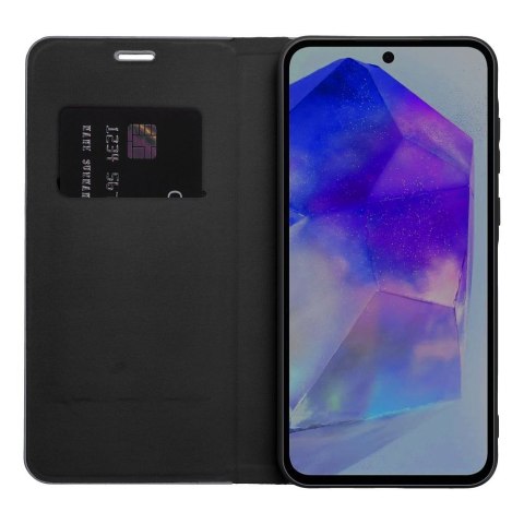 Etui z klapką na Huawei P30 LITE Luna Book Carbon czarne