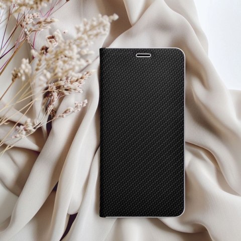 Etui z klapką na Huawei P30 LITE Luna Book Carbon czarne
