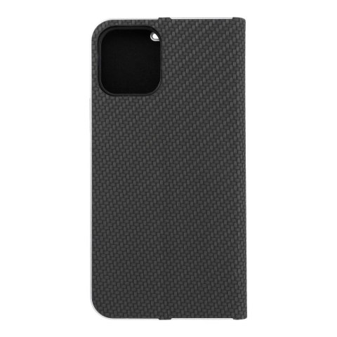 Etui z klapką na iPhone 12 / 12 PRO Luna Book Carbon czarne