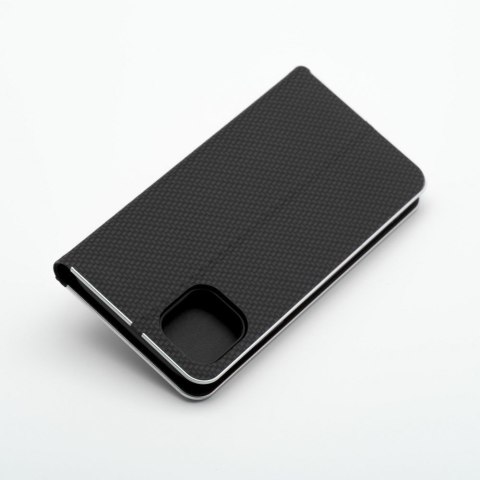 Etui z klapką na iPhone 12 / 12 PRO Luna Book Carbon czarne