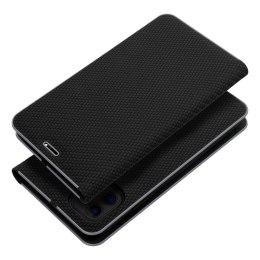 Etui z klapką na iPhone 13 Luna Book Carbon czarne