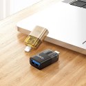 Adapter OTG Lightning do USB A Hoco UA36 czarny transparentny