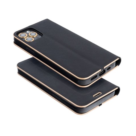 Etui z klapką na Huawei Mate 20 LITE Luna Book Gold czarne
