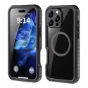 Etui na iPhone 16 PRO MAX Shellbox GT wodoodporne zgodne z MagSafe czarne