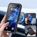 Etui na iPhone 16 PRO MAX Shellbox GT wodoodporne zgodne z MagSafe czarne
