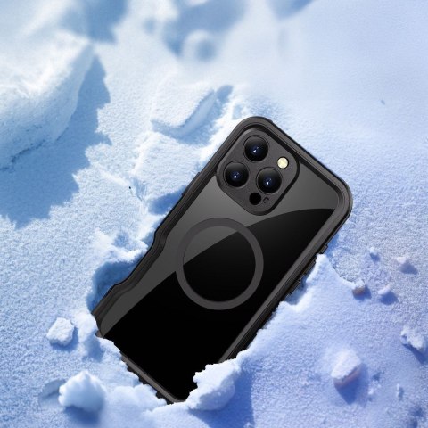 Etui na iPhone 16 PRO MAX Shellbox GT wodoodporne zgodne z MagSafe czarne
