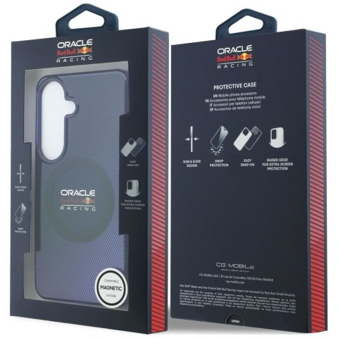 RED BULL futerał do SAMSUNG S26 RBHMS26S24HGDSV (Magnetic Double Layer PC Blended Lines) navy