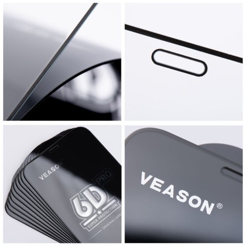 Szkło Hartowane 6D do Samsung A57 5G (SET 10in1) Veason Pro Glass czarne