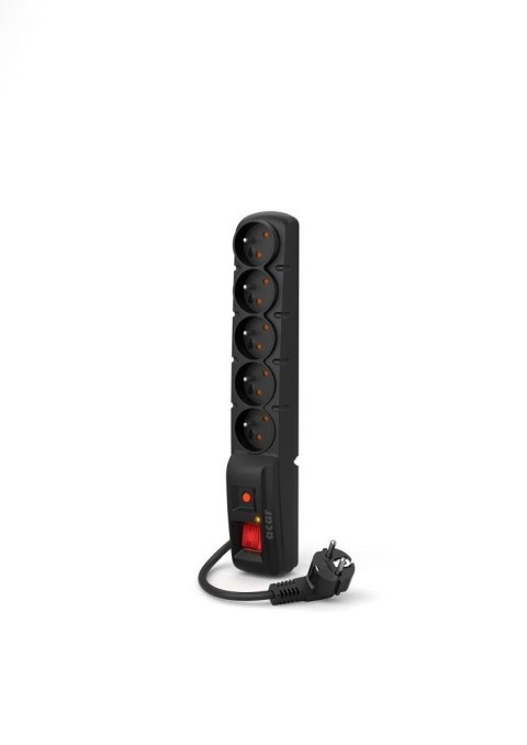 Listwa zasilająca 5 gniazd ACAR F5 3 m czarna