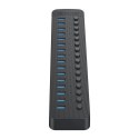 Hub Orico CT2U3-16AB 16x USB-A 3.0 z włącznikami - czarny