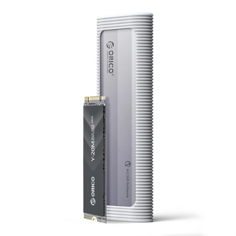 Kieszeń dyskowa Orico AXM2F M.2 SATA SSD USB-C 3.2 - szara