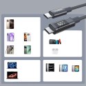 PD60W USB-C to USB-C Digital Display 1.2m Nylon Cable - black
