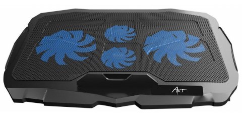 Podstawka chłodząca pod laptop ART P4 2 x USB A LED czarna