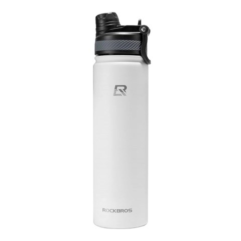 Bidon termiczny Rockbros 35210029006 rowerowy na napoje 650 ml - biały