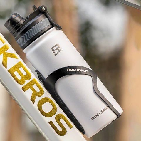 Bidon termiczny Rockbros 35210029006 rowerowy na napoje 650 ml - biały