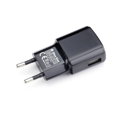 Ładowarka sieciowa do telefonu Blue Star USB A 2A 10W + kabel USB A do Micro USB TFK-TC-1100B czarna