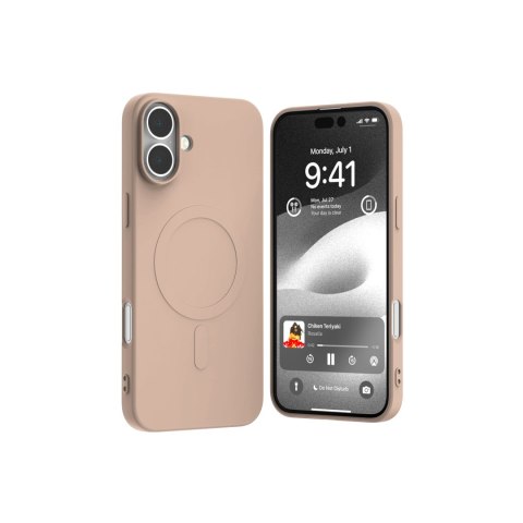 Mercury Semi-Silicon MagSafe iPhone 16 Plus (6.7), PINK SAND / PUDROWY RÓŻ