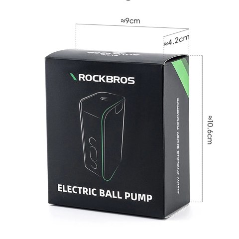 Pompka elektryczna Rockbros 42520006001 kompresor z cyfrowym wyświetlaczem do piłek / balonów - niebieska