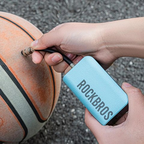 Pompka elektryczna Rockbros 42520006001 kompresor z cyfrowym wyświetlaczem do piłek / balonów - niebieska
