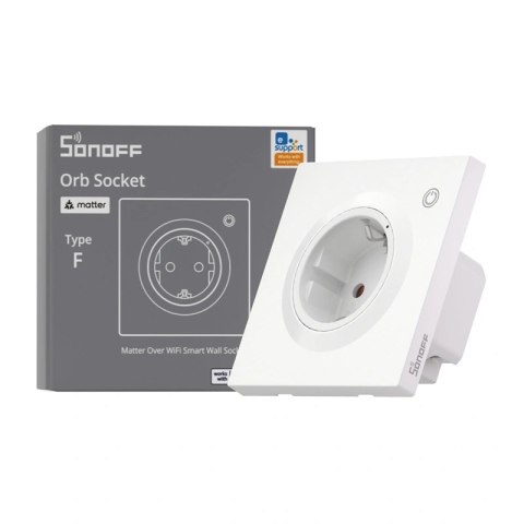 Inteligentne gniazdko ścienne Sonoff WS01TPF-E WiFi (typ F)