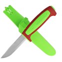 Nóż Mora Basic 511 (C) Ivy Green / Dala Red Polimer, Satin C100S Carbon