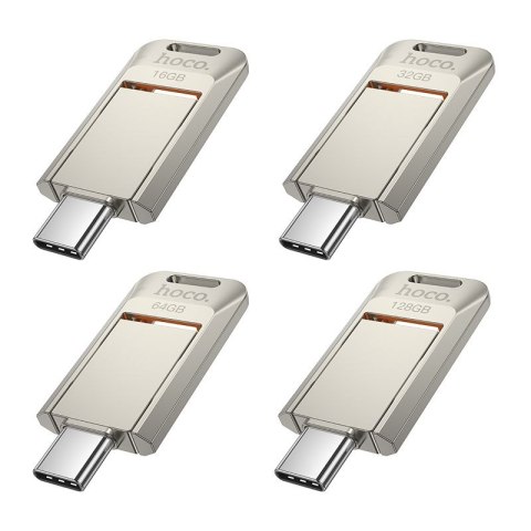 Pendrive 32GB USB 3.0 (USB C) Hoco UD17 nikiel