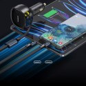 Baseus Enjoyment Retractable 2-in-1 Car Charger C+C 33W Cluster Black