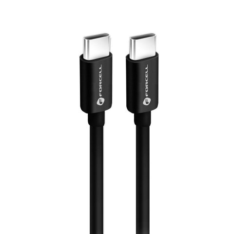 Kabel USB C do USB C Forcell F-Energy QC4.0 PD 3A 60W 3 m C338 czarny