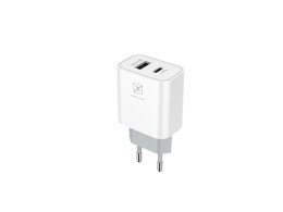 Ładowarka Sieciowa MX ALFA 20W PD+QC, USB-A+C biała TTT