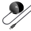 Ładowarka indukcyjna Acefast E24 Qi2 15W magnetyczna z kablem USB-C 1.2m - czarna