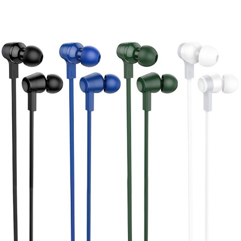 Słuchawki przewodowe douszne Jack 3,5 mm Hoco M86 niebieskie